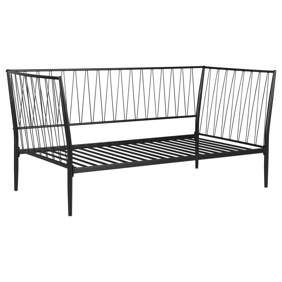 Richland - Metal Twin Daybed Bed Frame - Matte Black