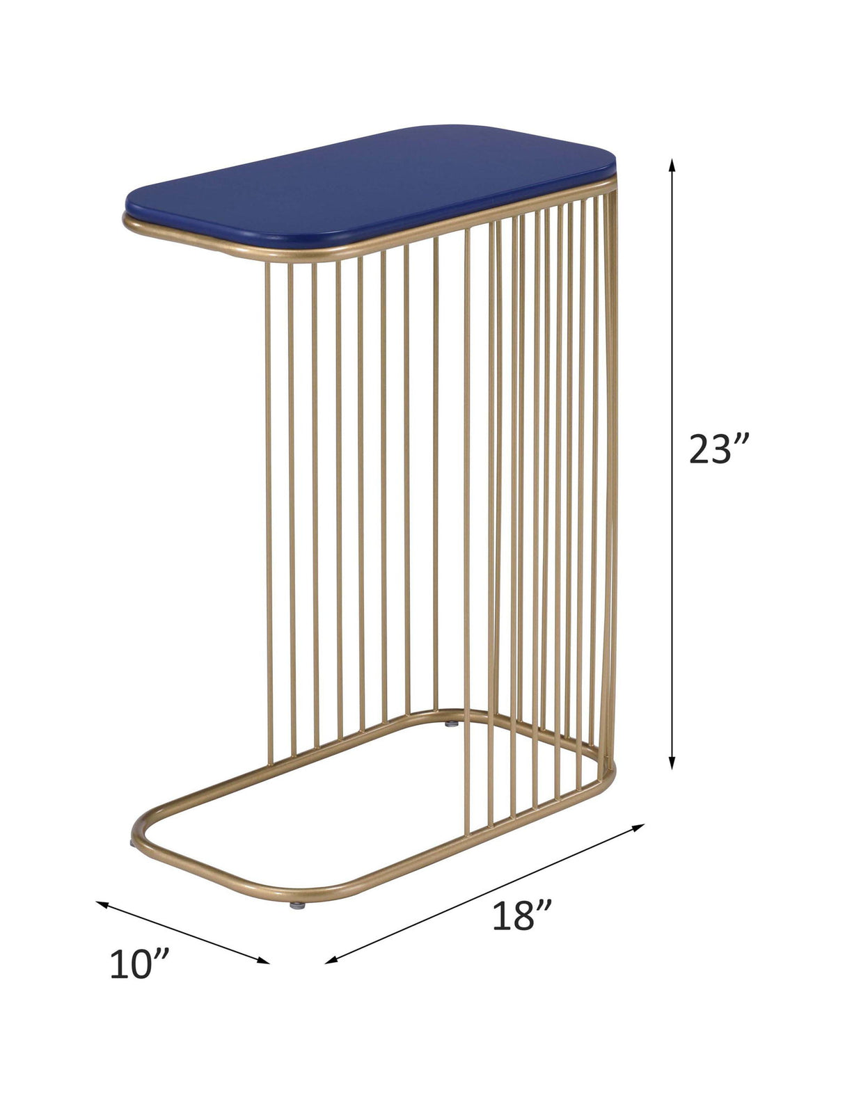 Aviena - Accent Table - Blue & Gold