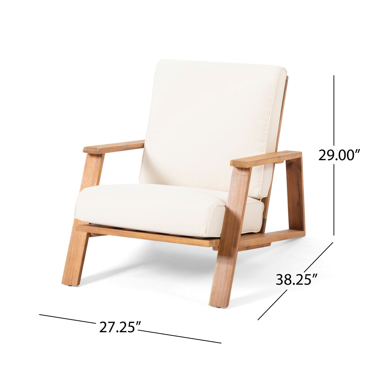 Patio Lounge Chair, Outdoor Club Chair