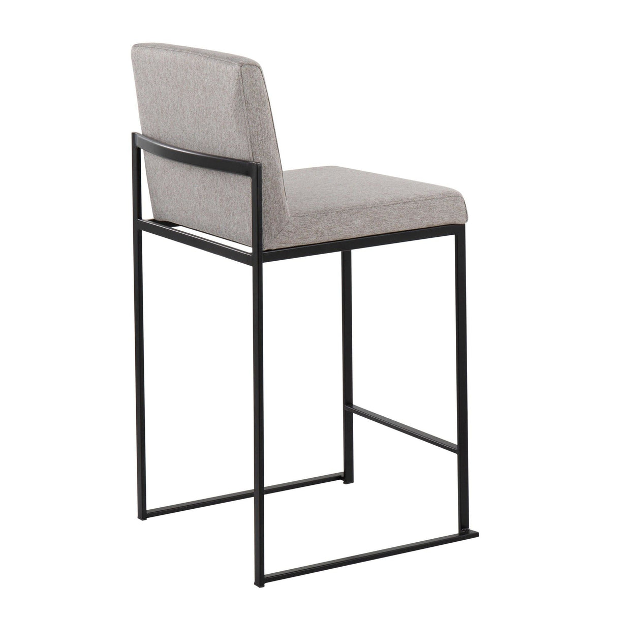Fuji - High Back Counter Stool - Black Legs
