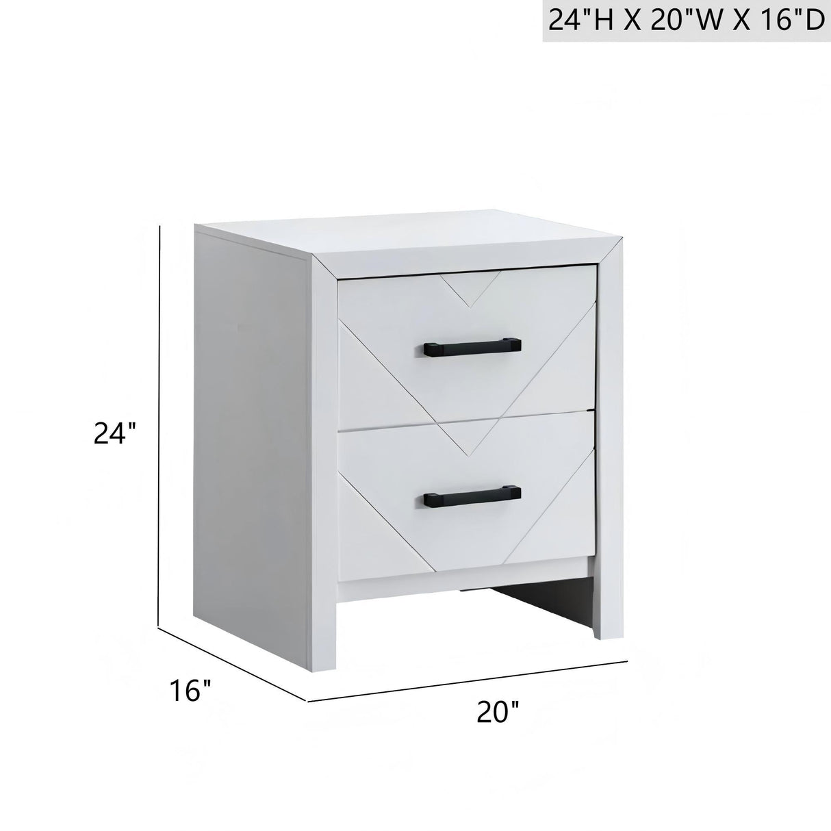 Morris - 2 Drawers Nightstand