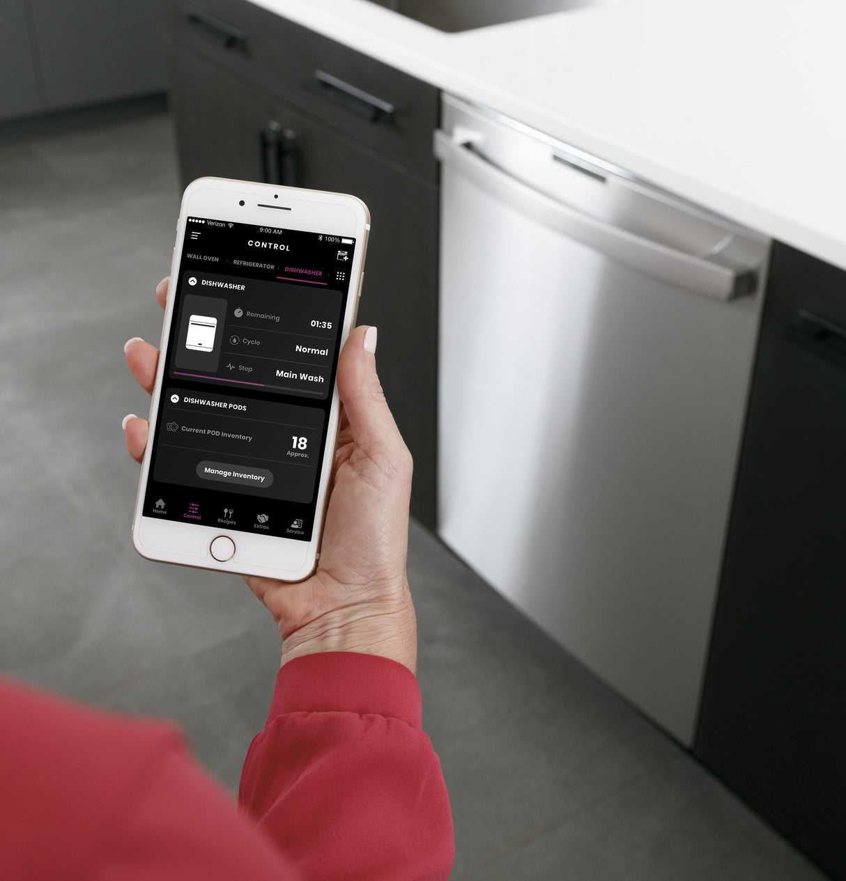 GE Profile(TM) ENERGY STAR(R) Fingerprint Resistant Top Control with Stainless Steel Interior Dishwasher with Sanitize Cycle & Twin Turbo Dry Boost - (PDT785SYNFS)