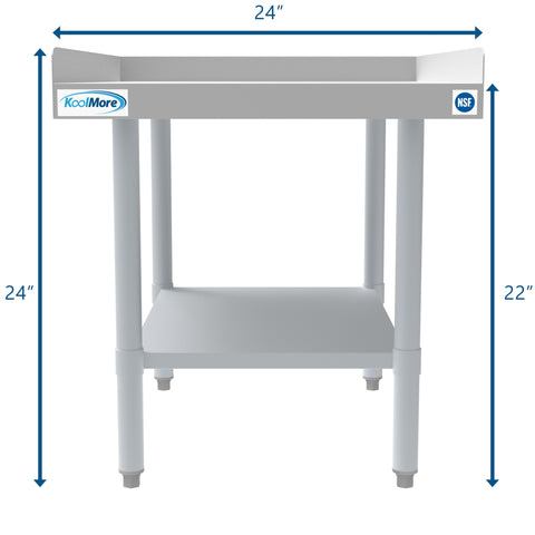 30" x 24" 16-Gauge Stainless Steel Equipment Stand with Galvanized Undershelf, EQT-163024.