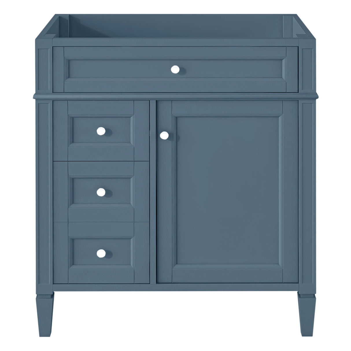 Bathroom Vanity Cabinet With 2 Drawers And Tip-Out Drawer - Indigo