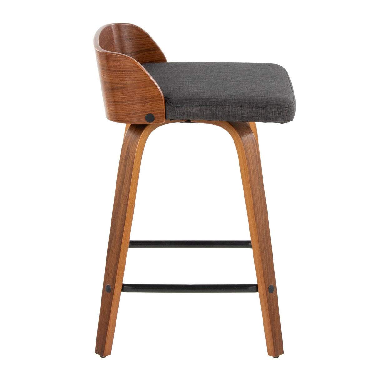 Maya - 24" Fixed-Height Counter Stool (Set of 2) - Dark Brown