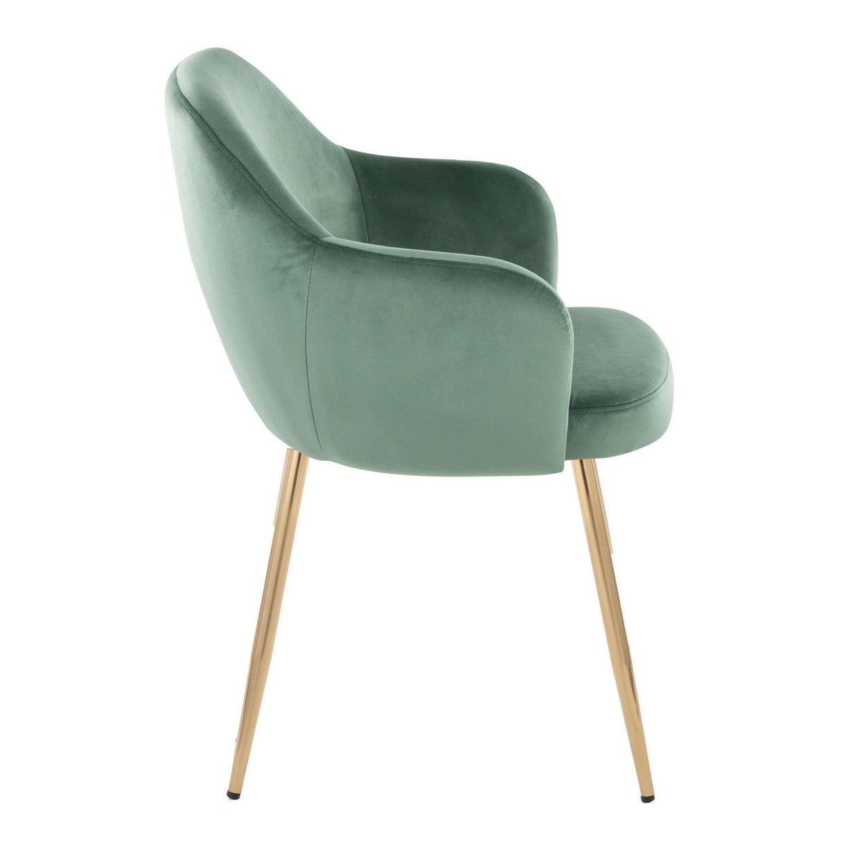 Buena - Dining Chair (Set of 2) - Gold Metal Legs