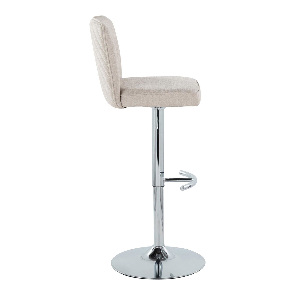 Henry - Adjustable Barstool With Swivel - Chrome Metal (Set of 2)