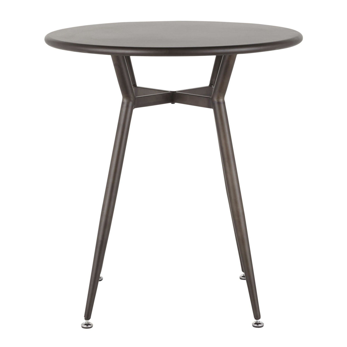 Clara - Round Dinette Table - Antique Metal