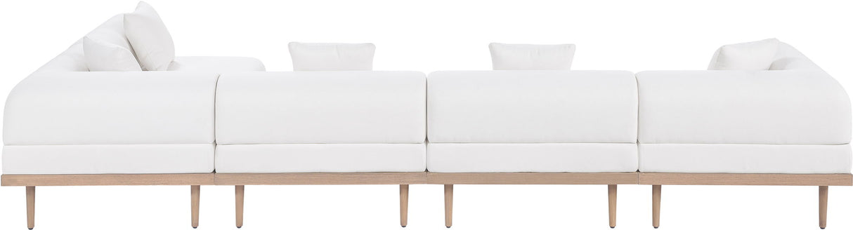 Laguna - 5 Piece 106.5" Upholstered Outdoor Patio Modular Sectional