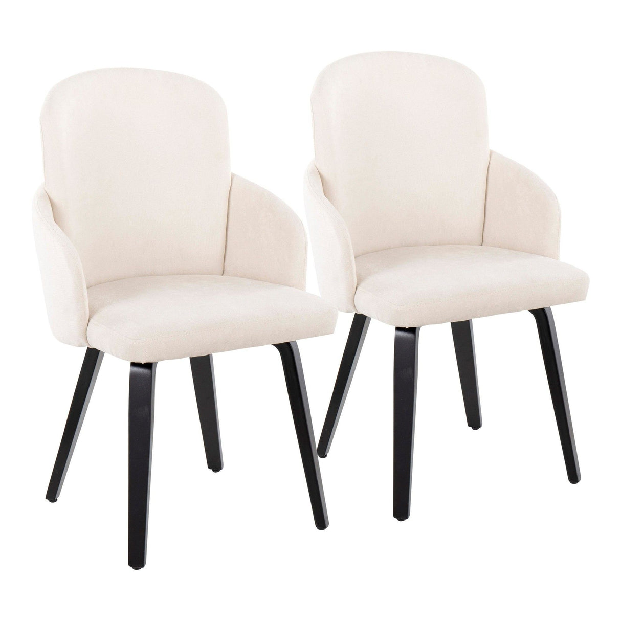Dahlia - Contemporary Dining Chair (Set of 2) - Black Wood