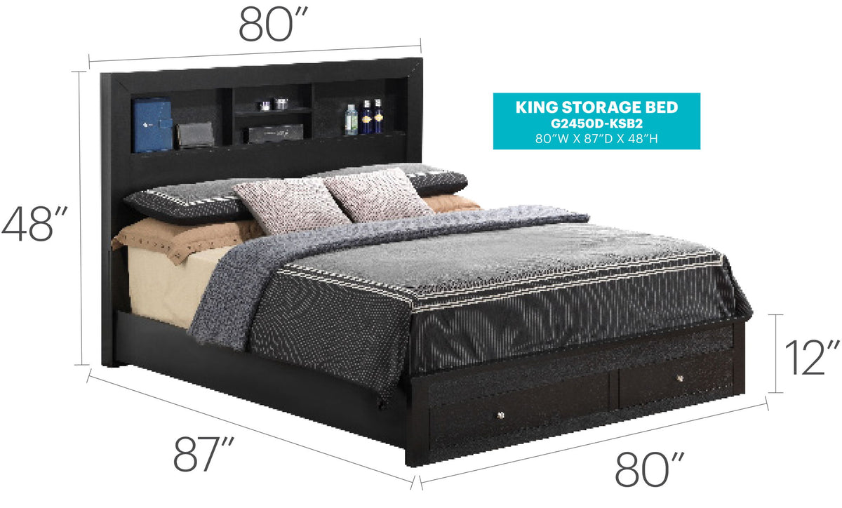 Stylish Storage Bed For Modern Spaces