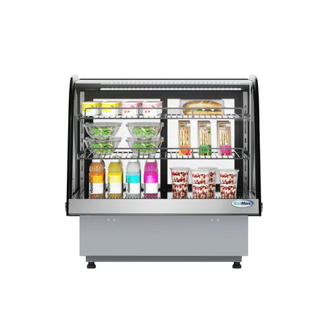 27 in. Drop-In Countertop Display Refrigerator in Black (DICDC-120-BK)