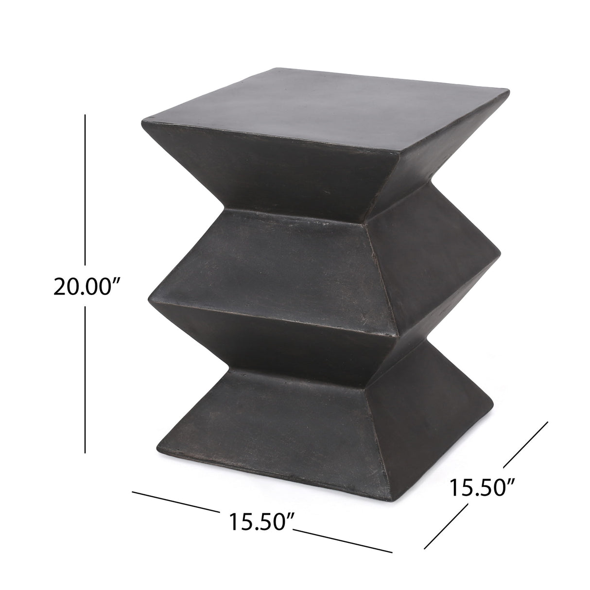 Outdoor Lightweight, Concrete Side Table - Copper