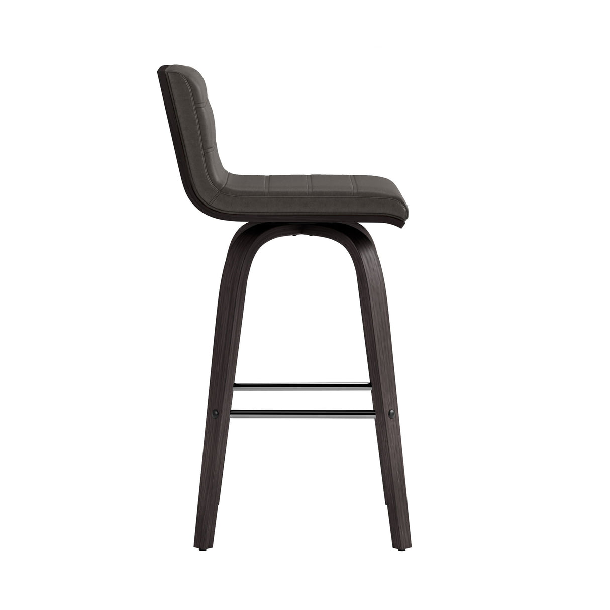 Vienna - 26" Swivel Counter Stool - Black Wood