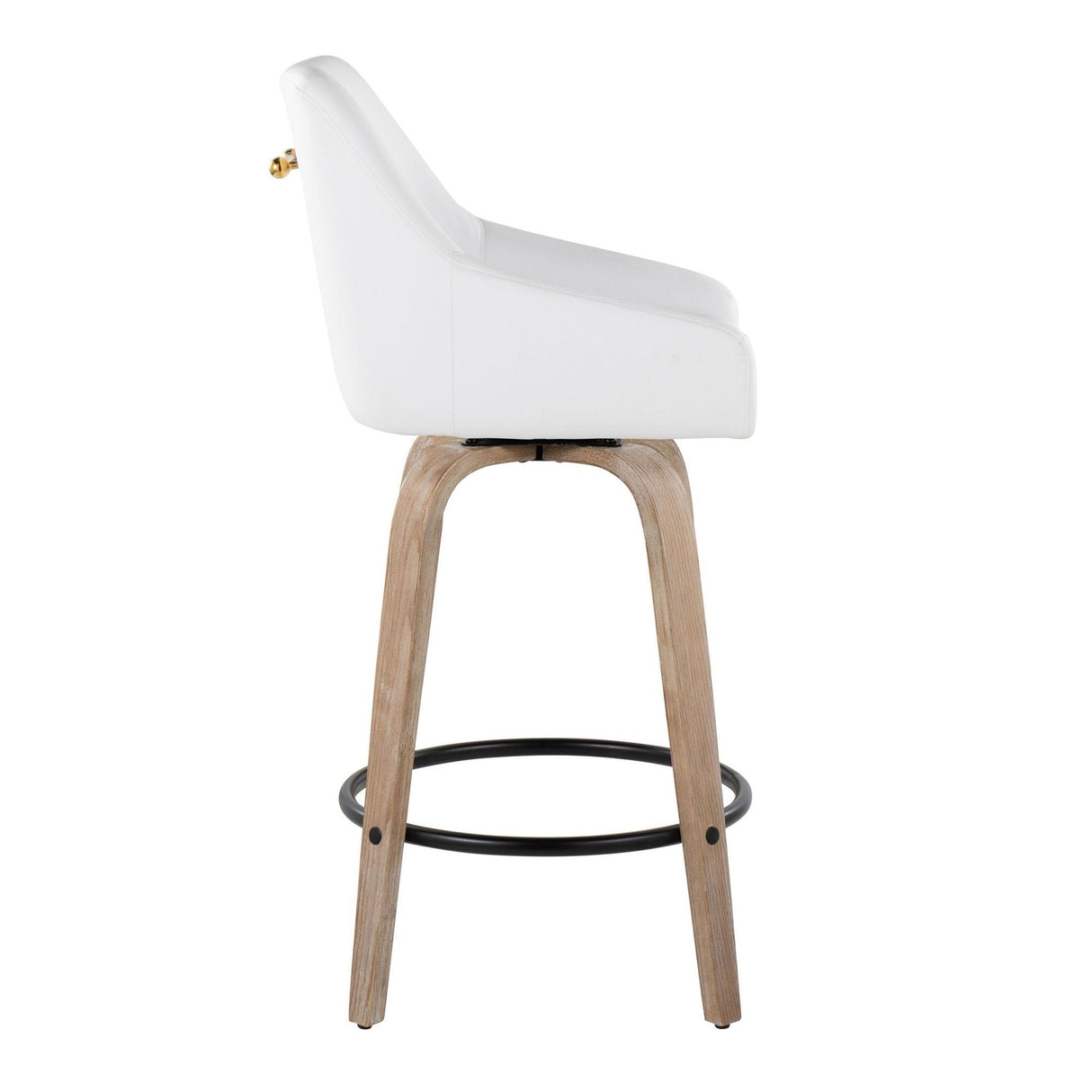 Hannah - 26" Fixed-Height Counter Stool With Swivel (Set of 2)