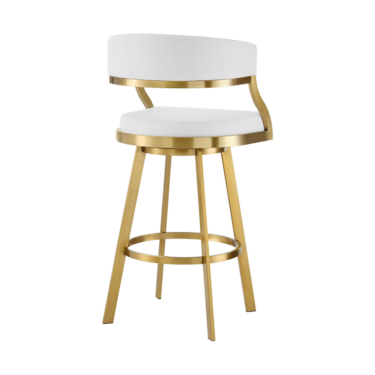 Saturn - Swivel Stool - Gold Legs