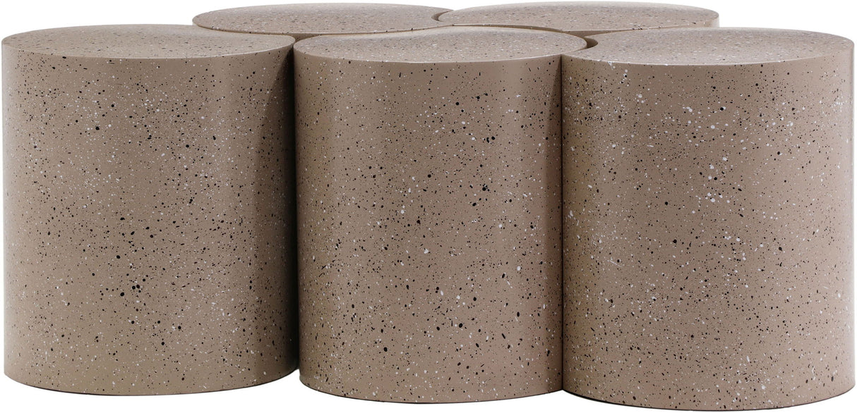 Dimple - 5 Piece Modular Coffee Table - Terazzo Finish