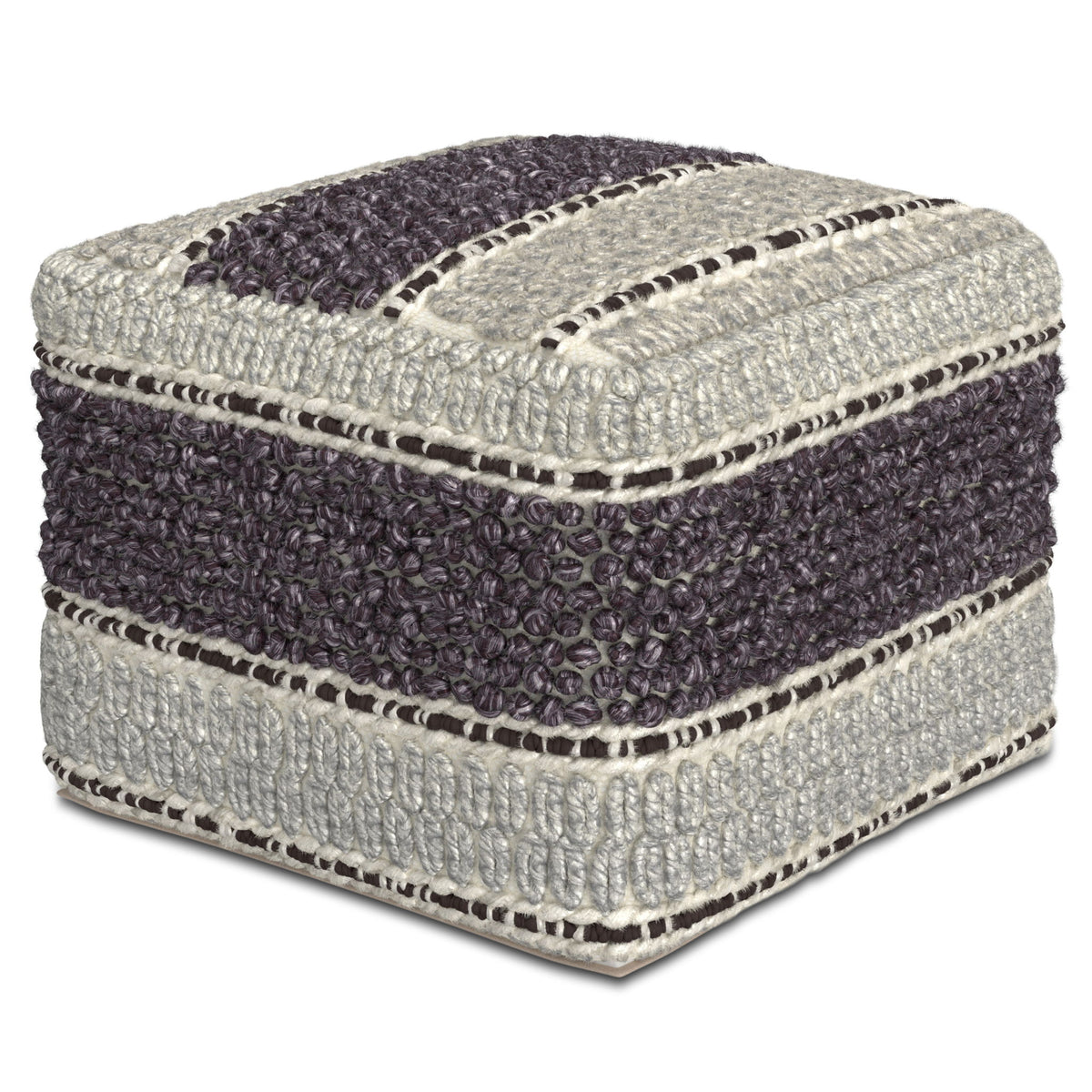 Grady - Handcrafted Square Pouf