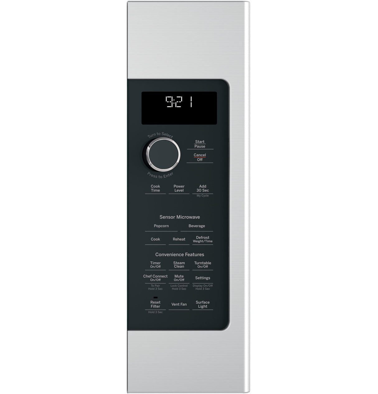 GE Profile PVM9215SKSS over-the-range microwave - installed above range