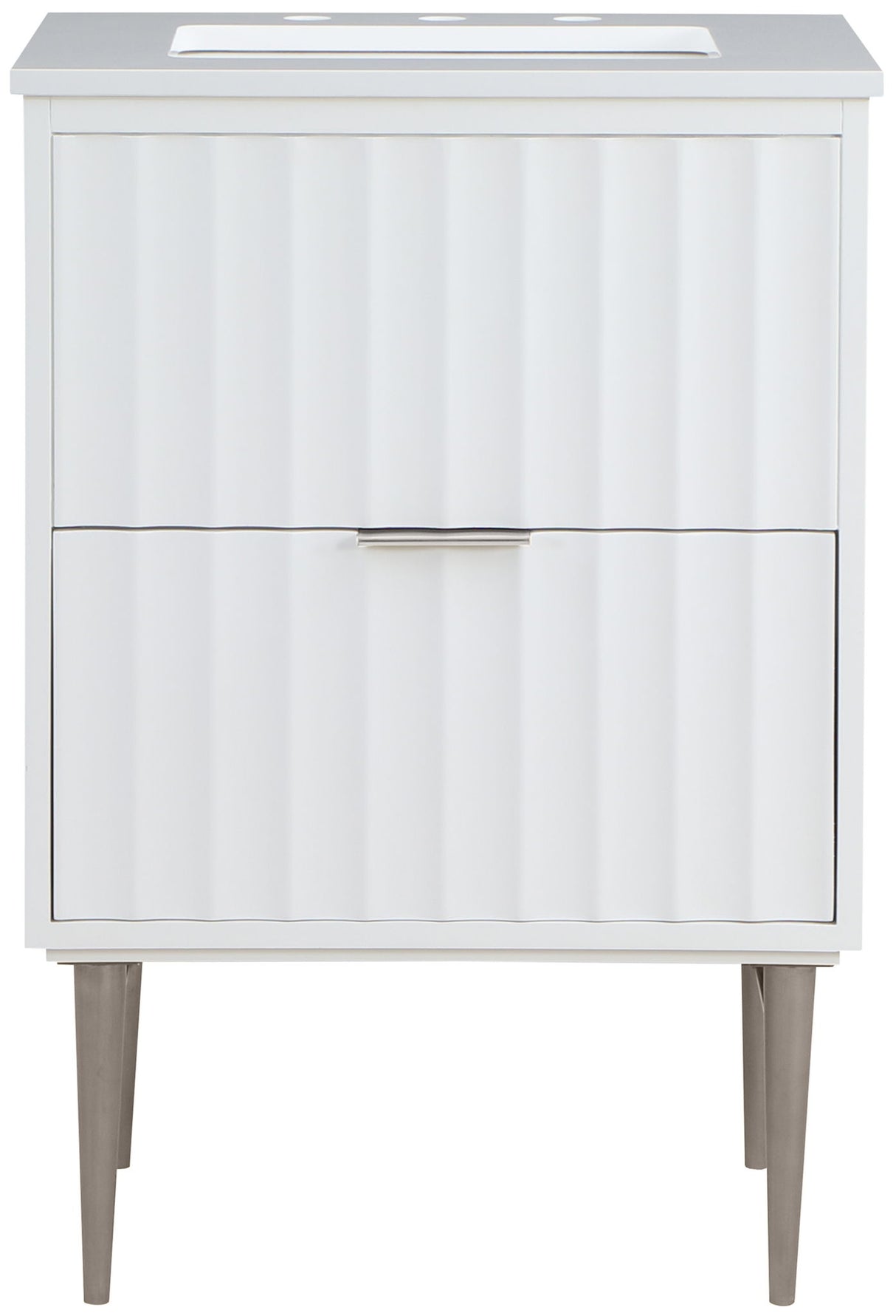 Modernist - Bathroom Vanity With Chrome Legs