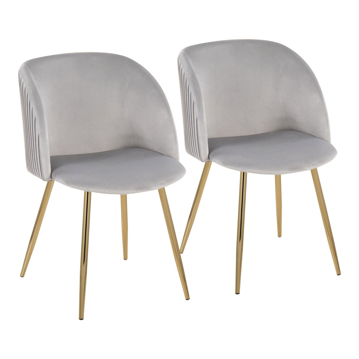 Luna - Pleated Contemporary Chair (Set of 2)