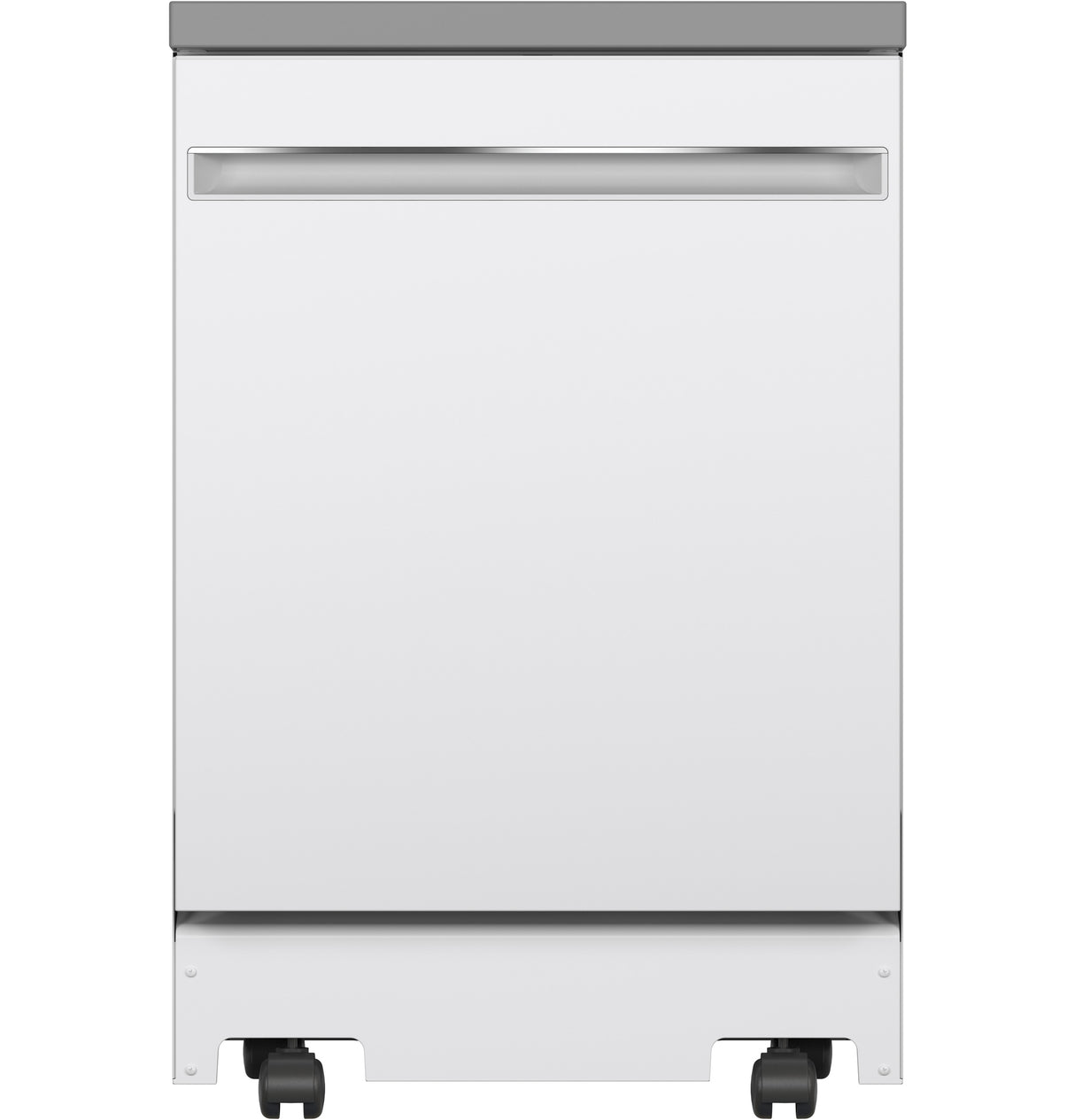 GE GPT225SGLWW - 24" Stainless Steel Interior Portable Dishwasher with Sanitize Cycle - White