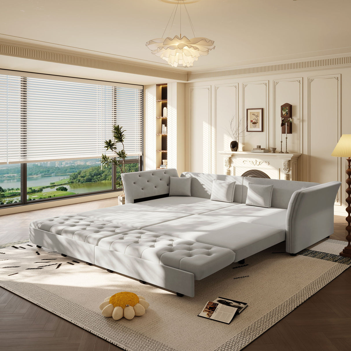 Oversize Pull Out Sofa Bed For Living Room