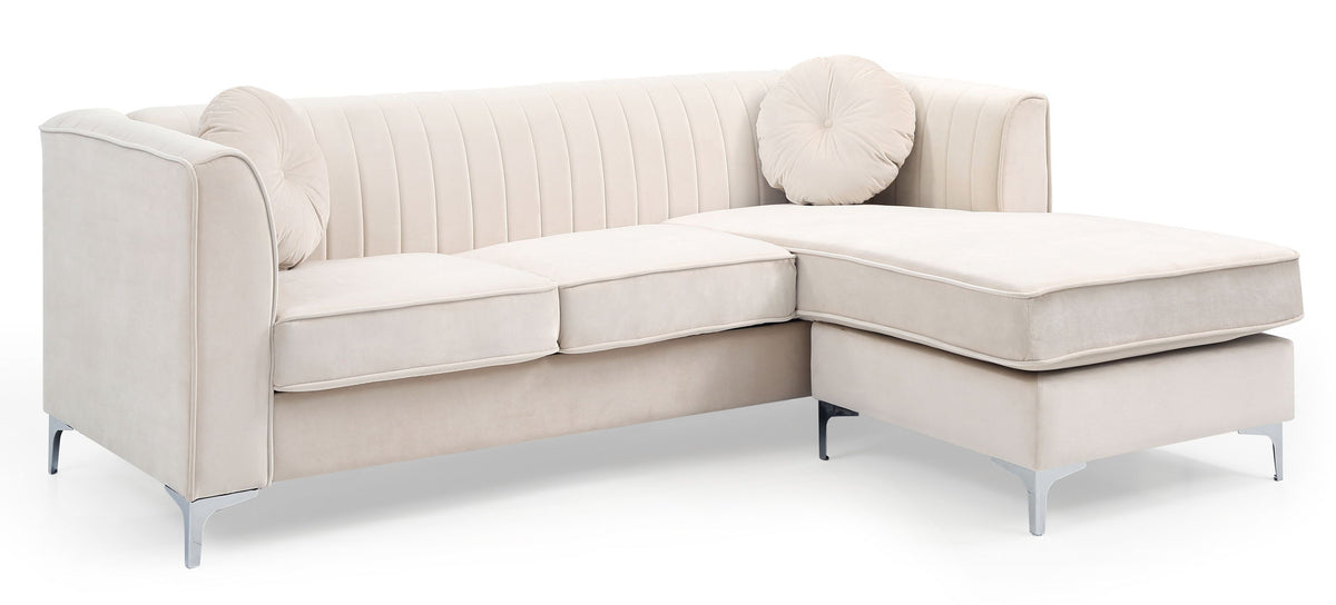 Delray - Micro Suede Sofa Chaise