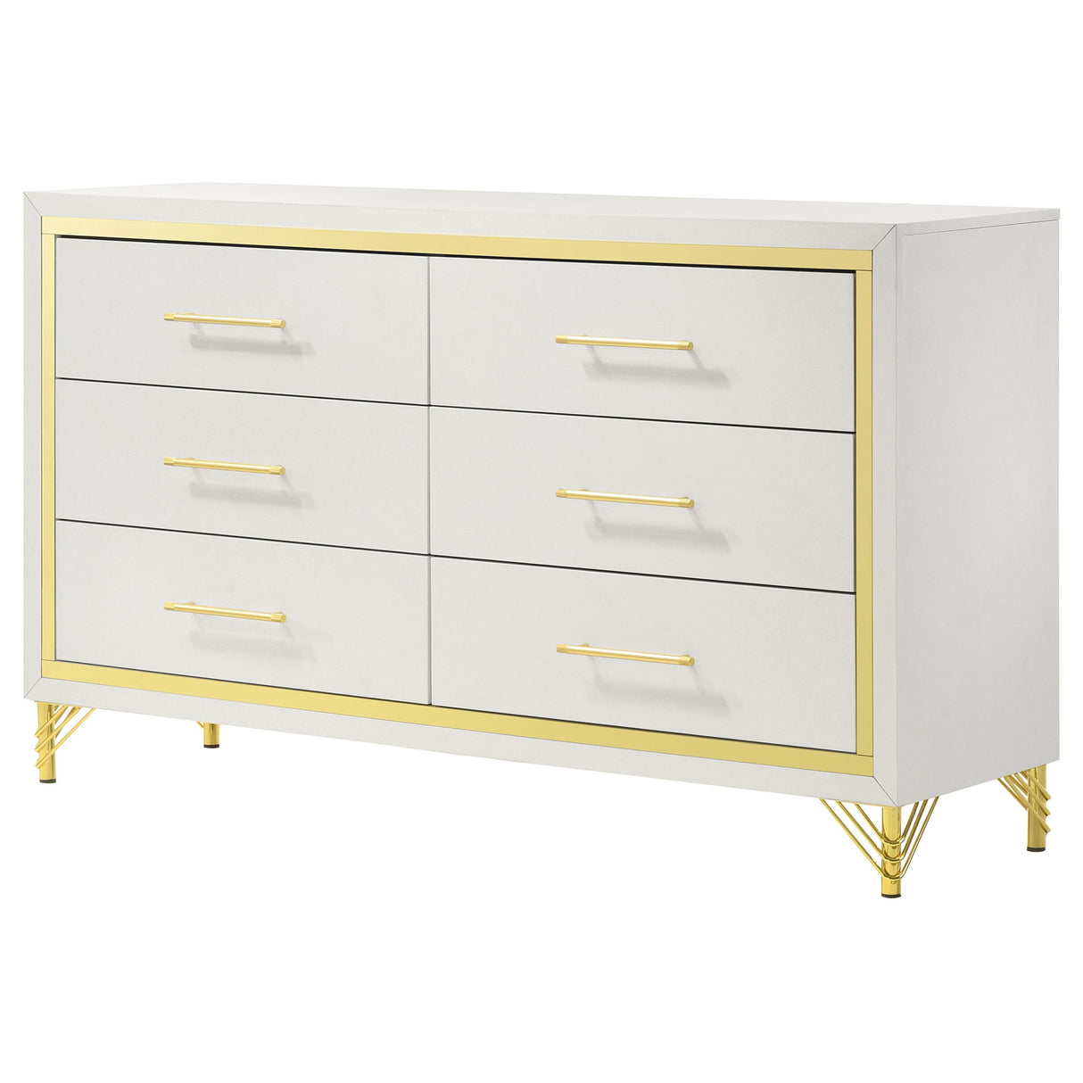 Chesney - 6 Drawer Bedroom Dresser - White