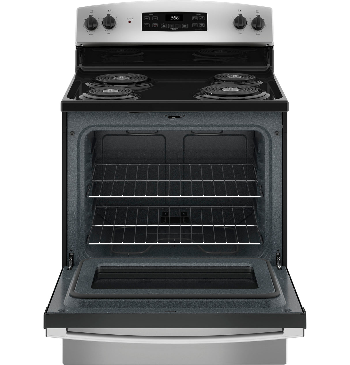 GE JB256RTSS - 30 in. 5 cu. ft. Electric Range with Coil Burners - Stainless Steel