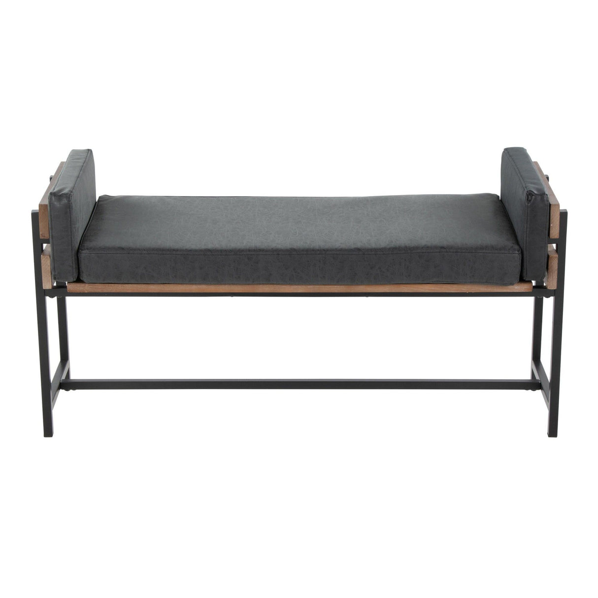Kari - Farmhouse Bench - Brown Wood