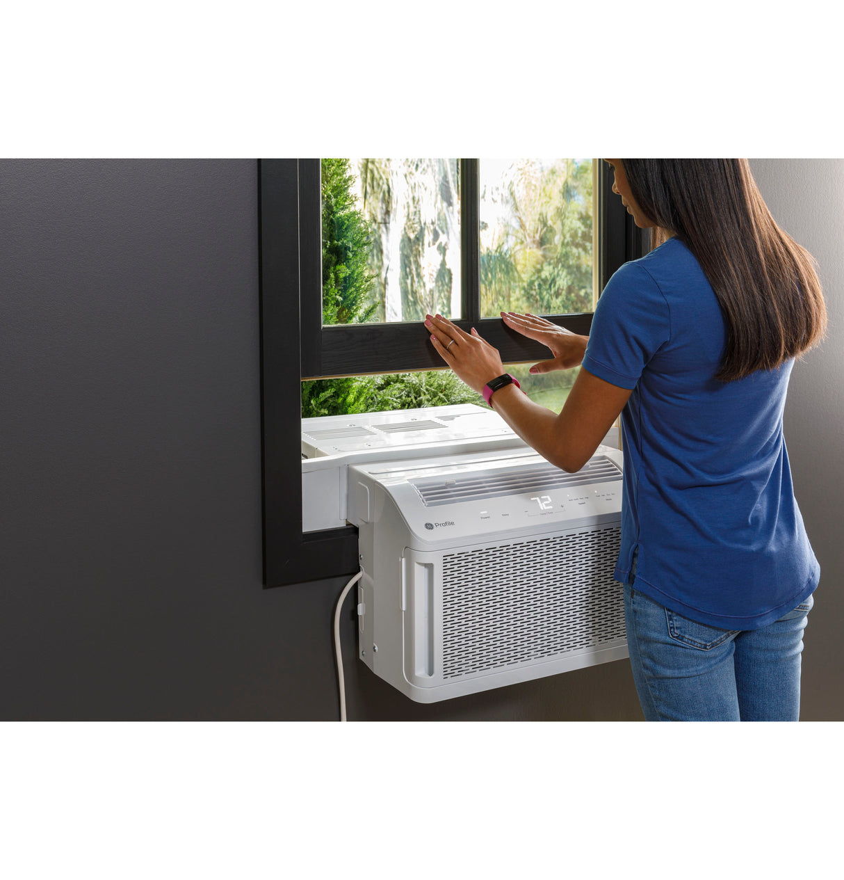 GE Profile ClearView(TM) 6,100 BTU Smart Ultra Quiet Window Air Conditioner for Small Rooms up to 250 sq. ft. - (AHTT06BC)