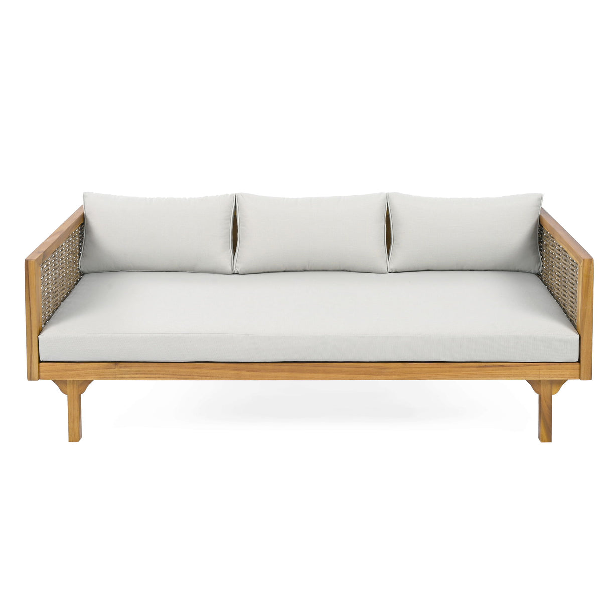 Claremont - 3 Seater Daybed Teak Acacia Wood Water Resistant Cushions
