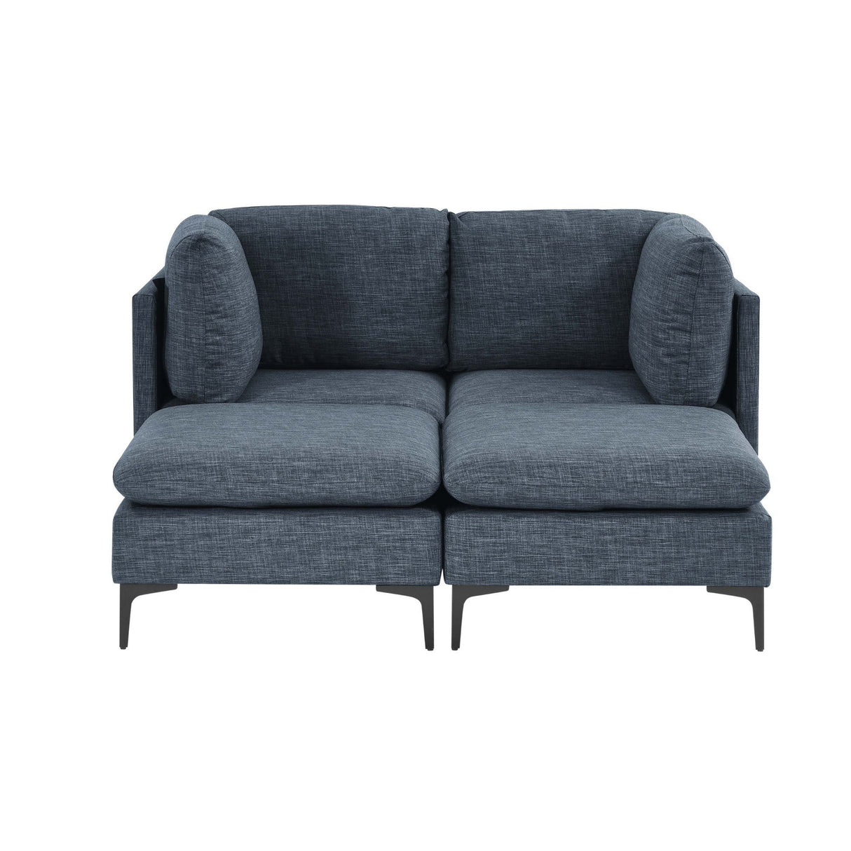 Upholstered Modular Sectional & Tall Legs