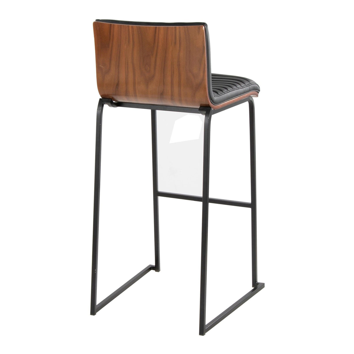 Mason Mara - 30" Fixed-Height Barstool (Set of 2) - Black Legs