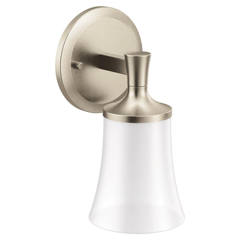 Flara Brushed nickel one globe bath light - (YB0361BN)