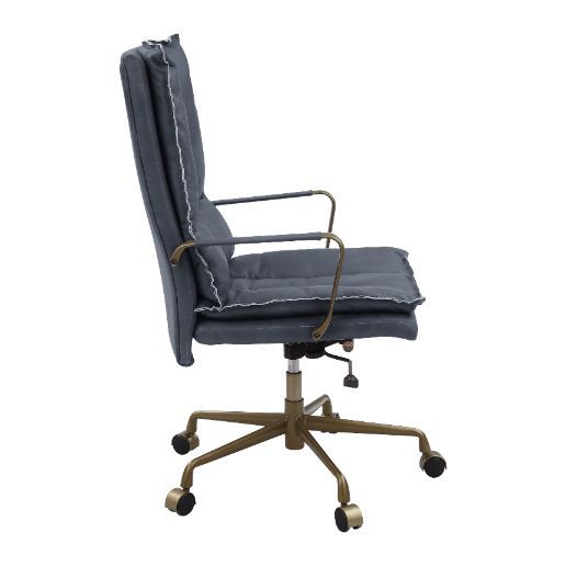 Tinzud - Office Chair - Gray Leather
