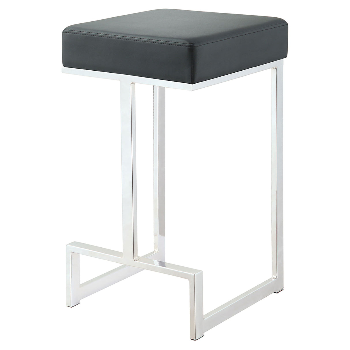 Upholstered Counter Height Stool - Black