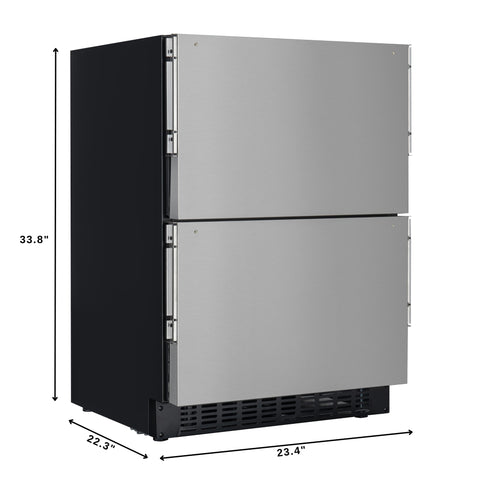 23 in. Panel Ready Two-Drawer Refrigerator and Freezer (KM-BIR1D1F-PR)23 in. Panel Ready Two-Drawer Refrigerator and Freezer (KM-BIR1D1F-PR)