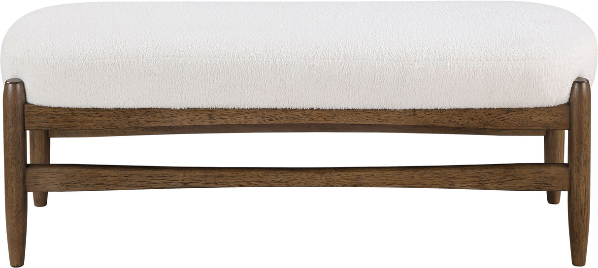Briar - Faux Sheepskin Upholstered Bench