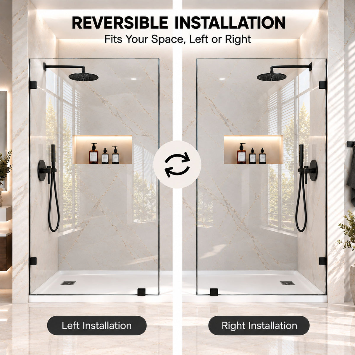 Frameless Walk-In Shower Glass Panel