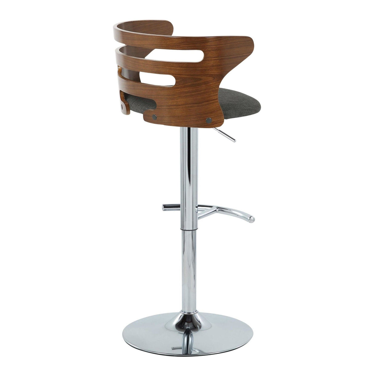 Cosi - Adjustable Barstool (Set of 2) - Walnut And Charcoal