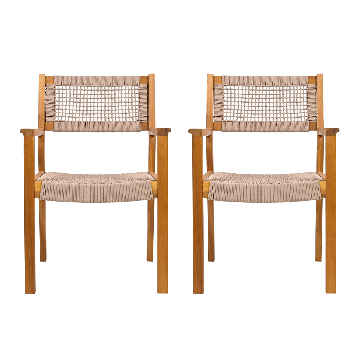 Outdoor Dining Patio Chairs (Set of 2)
