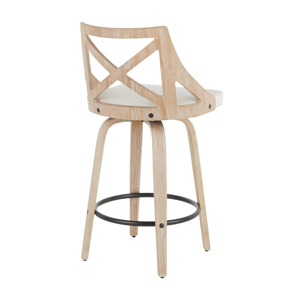 Charlotte - 26" Fixed-Height Counter Stool (Set of 2) - Black