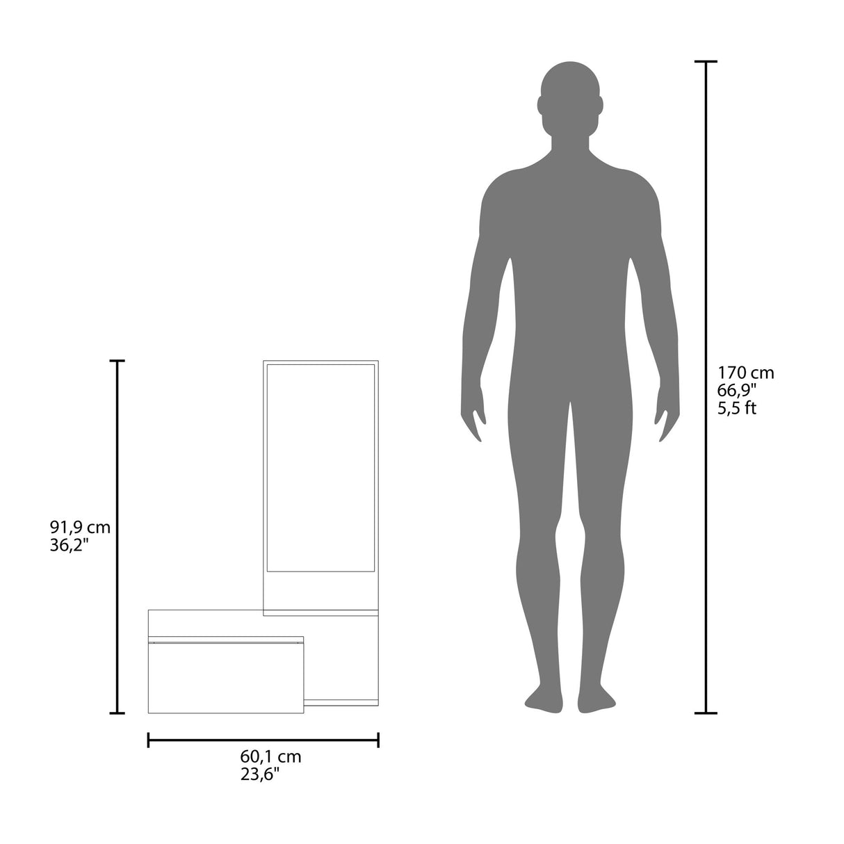 Lowell - Floating Hallway Cabinet