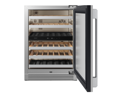 Dacor DRW24G7500APDA wine cellar angled view