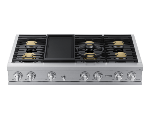 Dacor DTT48T963GS 48 Inch Gas Rangetop griddle detail