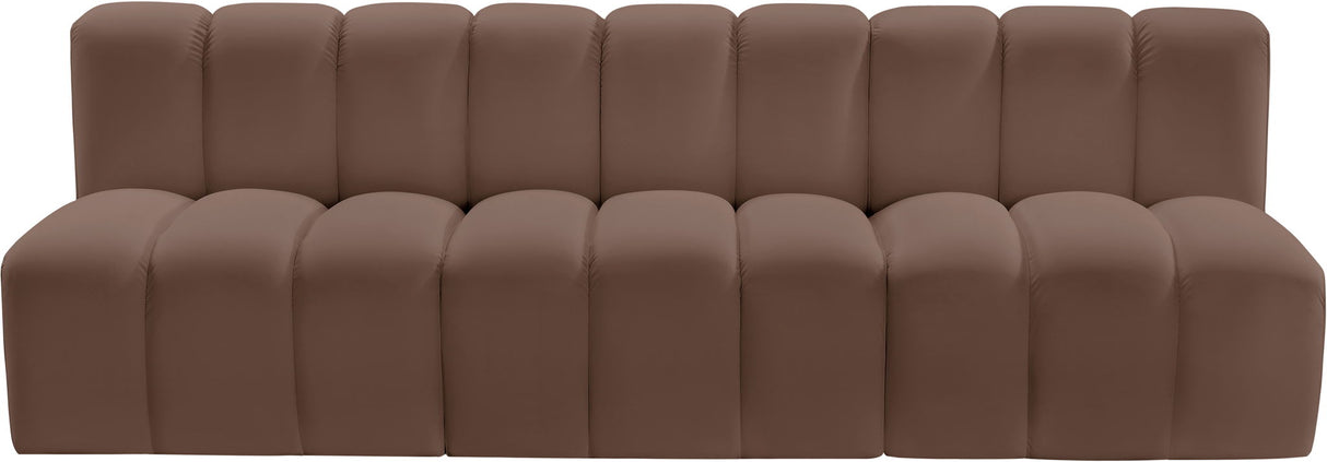 Arc - Faux Leather 3 Seats Modular Sofa