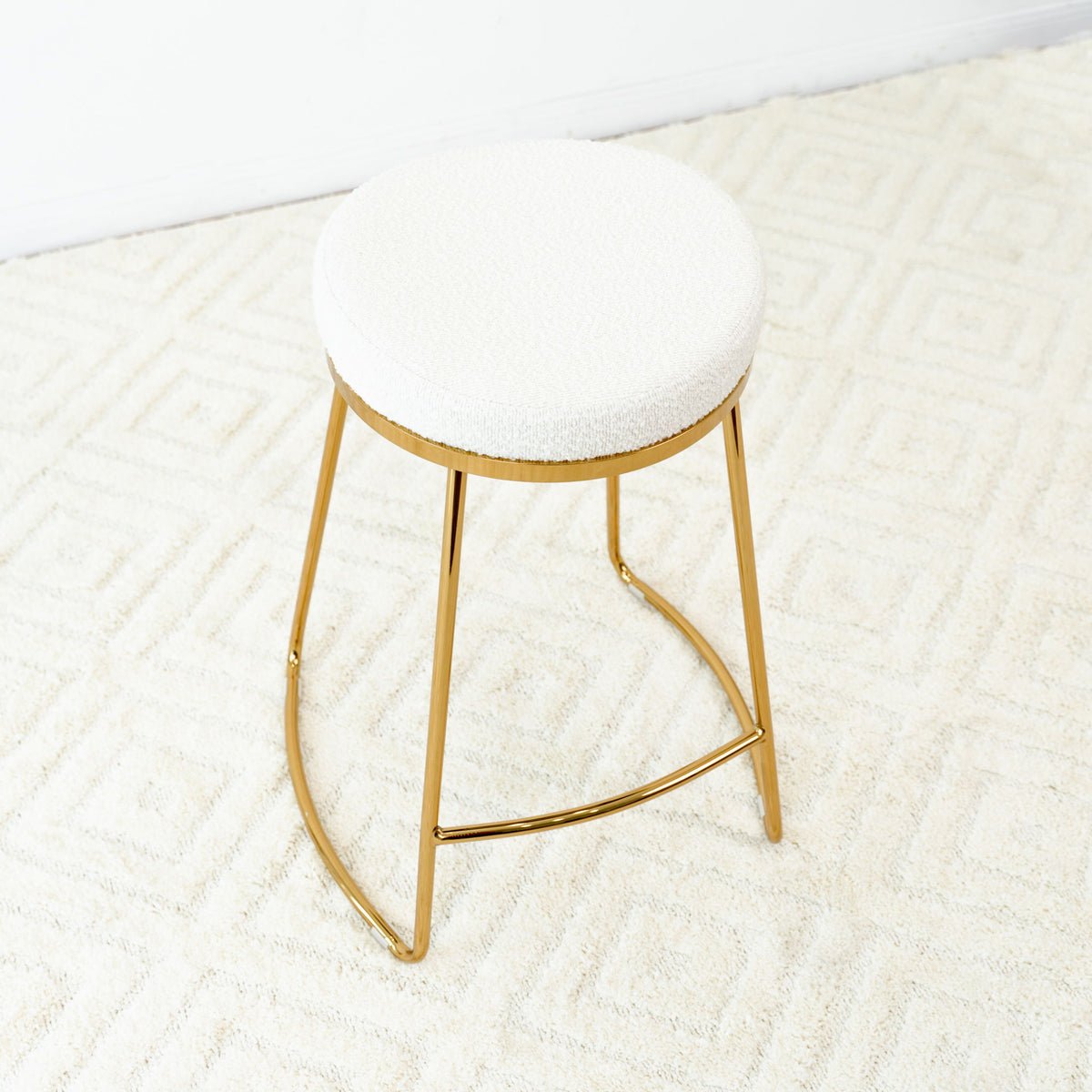 Jane - 26" Mid-Century Modern Luxury Upholstered Stool