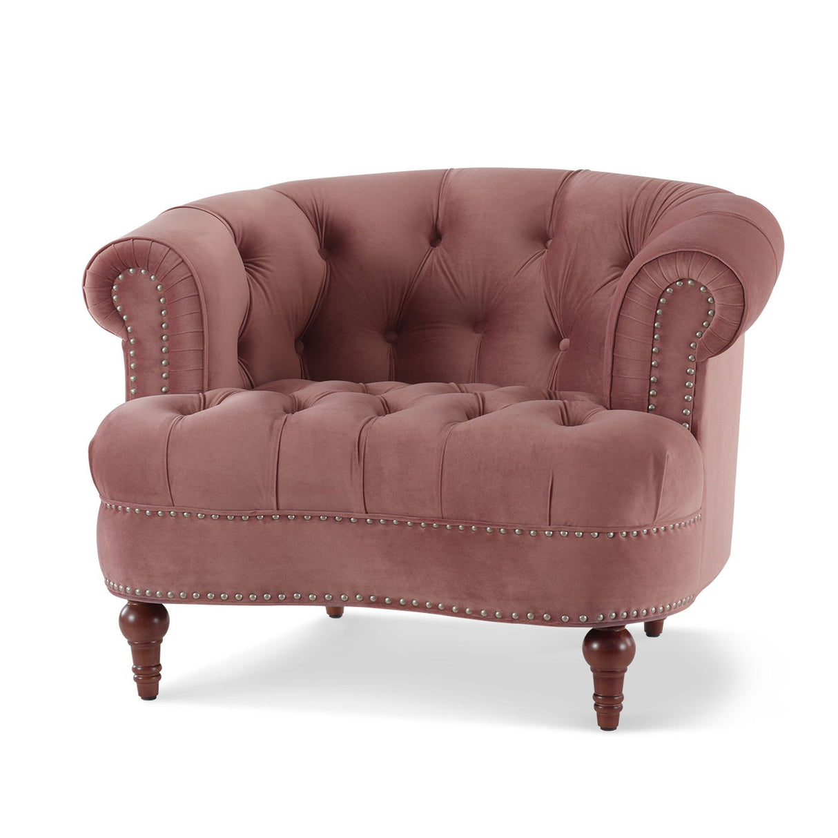 La Rosa - Victorian Tufted Upholstered Accent Chair